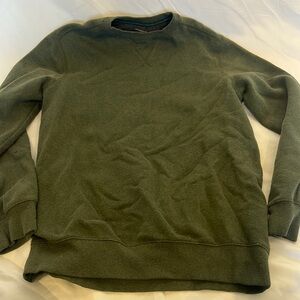 green sweatshirt